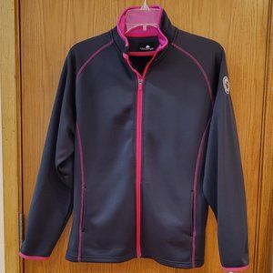 The Weather Co - Gray and Pink Full Zip Jacket "Birchwood Farms Golf & CC"